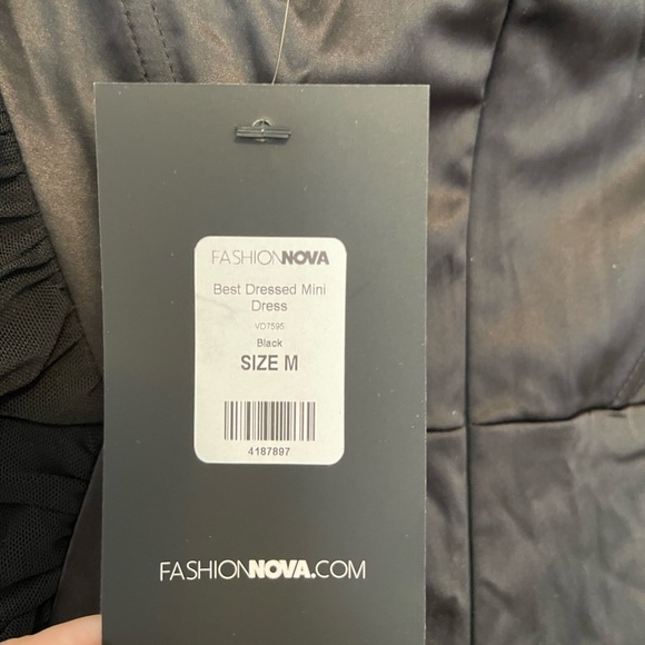 Black rouched going out dress - new with tags - Picture 3 of 4